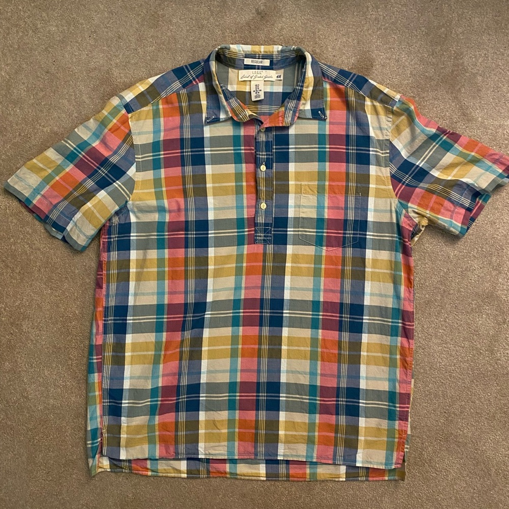 Men’s H&M Label Of Graded Goods Plaid Button Down Shirt